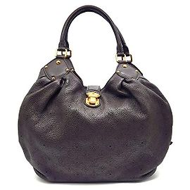 Sac à main Louis Vuitton Mahina en cuir marron Marron