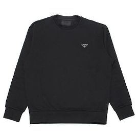 Prada Sudadera de algodón técnico Negro