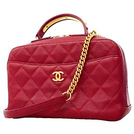 Borsa a tracolla con catena Chanel Matelassé Rosso