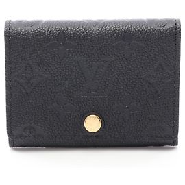 Louis Vuitton Monogram Empreinte Card Case Black