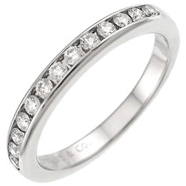 Tiffany & Co. Half Diamond Platinum Eternity Ring Silber