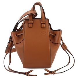 Loewe Hammock Drawstring Mini Handbag Brown