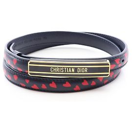 Cinturón Mini Corazón Logo Christian Dior Dior Roja Azul marino