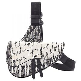Borsa Saddle Christian Dior Dior x Raymond Pettibon Nero Bianco Blu navy
