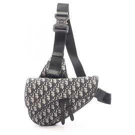 Christian Dior Dior SADDLE Bag Black Cream