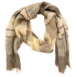 Sciarpa Salvatore Ferragamo a righe Marrone Beige