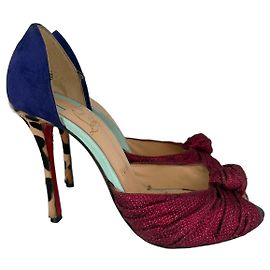 Christian Louboutin "So Kate" Pumps Brown Red Purple