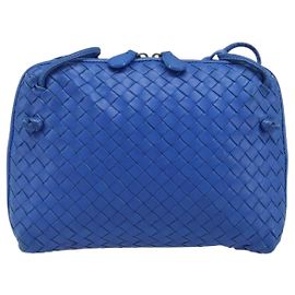 Bottega Veneta Nodini Intrecciato Nappa Medium Blu