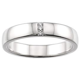 Harry Winston Three-Stone Ring aus Platin Andere