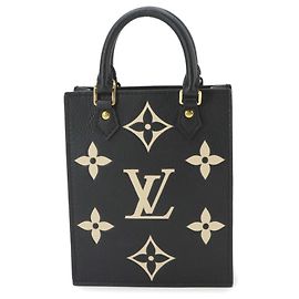 Bolsa Louis Vuitton Petite Sac Plat Preto Bege