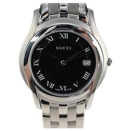 Relojes GUCCI 5500M Acero inoxidable Plata Auth 199892M Plata