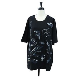 FENDI TShirt Cotton M Black Auth 193725M Black