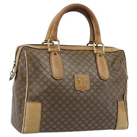 Céline Sac à main CELINE Macadam PVC Cuir Beige Ton Or Auth 200348 Beige Autre
