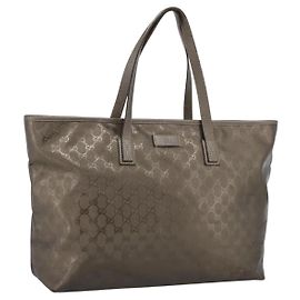 Sac cabas GUCCI GG Implementation PVC Cuir Or 211120 Auth 202165 Doré
