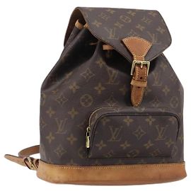 LOUIS VUITTON Monogram Montsouris MM Backpack M51136 LV Auth 200186 Monogram