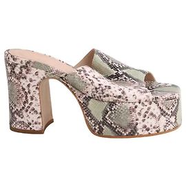 Free Lance leather mules beige Beige