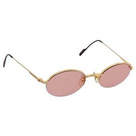 Lunettes de soleil CARTIER Metal Gold Tone Auth bs36892A Autre
