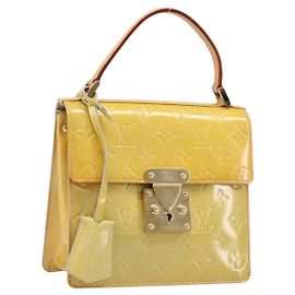 LOUIS VUITTON Monogram Vernis Spring Street Hand Bag Gris M91029 LV Auth 200809 Gris