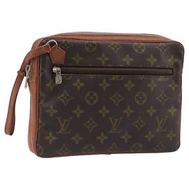LOUIS VUITTON Monogram Sac Sports Clutch Bag LV Auth 199891A Monograma