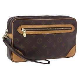 LOUIS VUITTON Monogram Marly Dragonne GM Clutch Bag M51825 LV Auth hk4092 Monograma