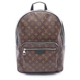 Louis Vuitton Josh Backpack/Handbag Brown Black Monogram