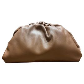Bottega Veneta The Pouch Clutch Bag Brown