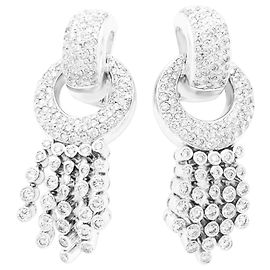 Autre Marque Brincos pendentes, ouro branco e diamantes. Outro