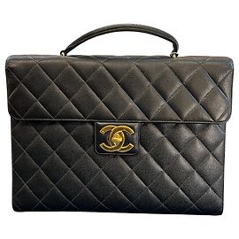 1996 Chanel CC Quilted Caviar Briefcase Other