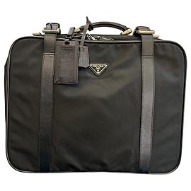 Mala Suitcase em Tessuto com acabamento em Saffiano Prada Outro