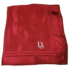 Pañuelo de seda rojo Dior Roja