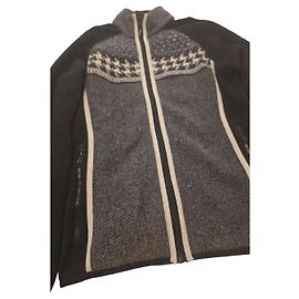 Autre Marque CMP Sportjacke aus Wollmischung Schwarz Weiß Grau