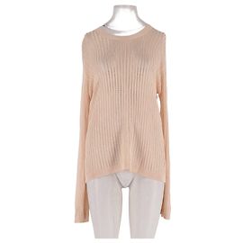 Autre Marque LOULOU DE SAISON Beiger Pullover aus Viskose gerade Schnitt Beige