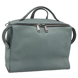 FENDI Sac à main en cuir 2way Vert Argent Autre