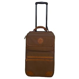 Lancel suitcase in brown canvas and leather Brown