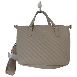 Bolsa Tommy Hilfiger acolchoada bege Bege