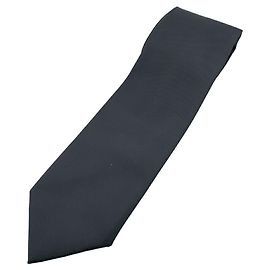 Prada Re-Nylon Triangle Plate Tie in Black Black