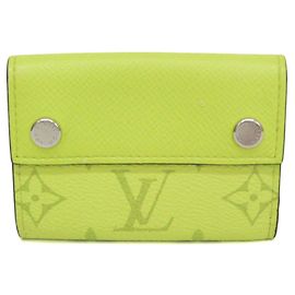 Louis Vuitton Taigarama Discovery Compact Wallet Yellow