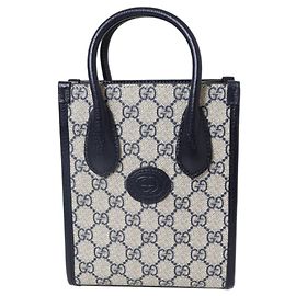 Borsa a tracolla 2-Way Gucci in beige e nero Nero Beige