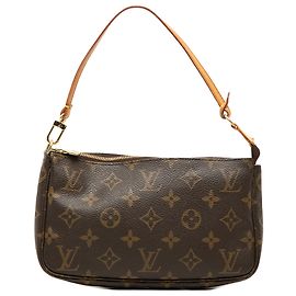 Louis Vuitton Brown Monogram Pochette Accessoires Marrone