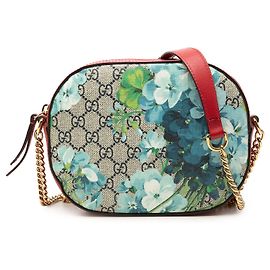 Borsa a tracolla Gucci Beige GG Supreme Blooms Chain Altro