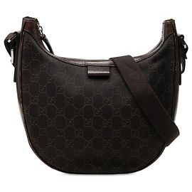 Borsa a tracolla Gucci in tela GG marrone Marrone Marrone scuro