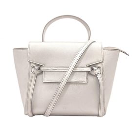 Céline Borsa Celine Belt Bag Nano 2-Way Argento