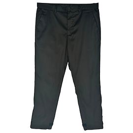 Prada gerade geschnittene Hose aus schwarzem Polyamid Schwarz