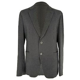 Giorgio Armani Single-breasted Blazer in Black Wool Black