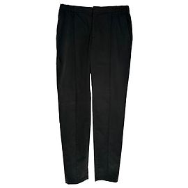 Pantalones de pierna recta Giorgio Armani en algodón negro Negro
