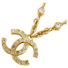 Collier Chanel plaqué or Doré