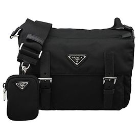 Prada Re-Nylon Schultertasche Schwarz Schwarz