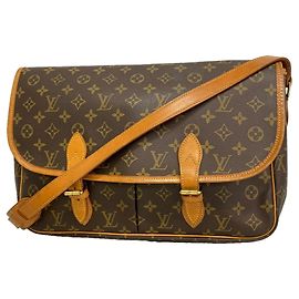 Borsa a tracolla Louis Vuitton Monogram Gibeciere GM Marrone