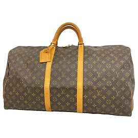Bolsa Louis Vuitton Boston Monogram Keepall 60 Marrom