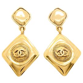 Orecchini a clip placcati oro Chanel D'oro